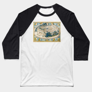 Ulm Ptolemy map of the world from 1482 Baseball T-Shirt